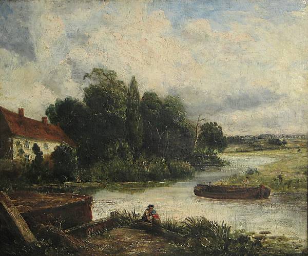 Appraisal: Follower of John Constable R A British - A river