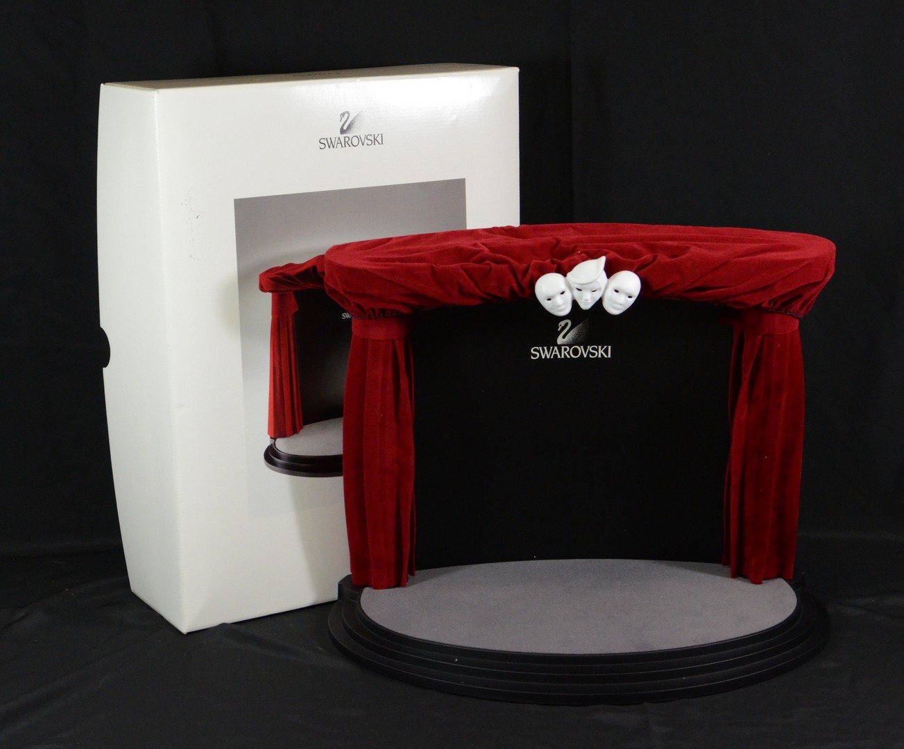 Appraisal: Swarovski Collectors Society Annual Edition Masquerade triology home display stage