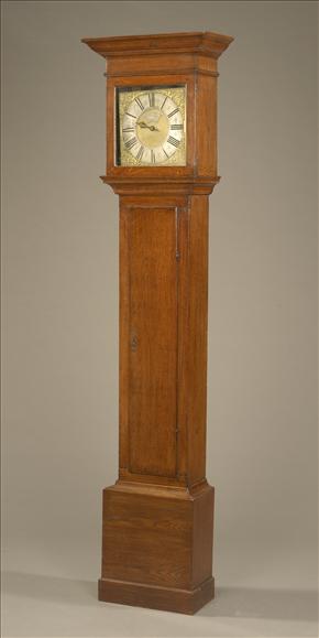 Appraisal: An oak thirty-hour longcase clock Matthew Sayer Exon th century