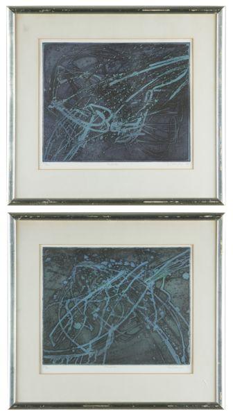 Appraisal: Stanley William Hayter UK US - pair of signed numbered