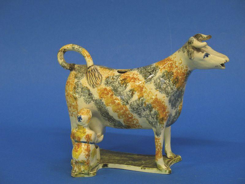 Appraisal: A CREAMWARE COW CREAMER late th early th century the