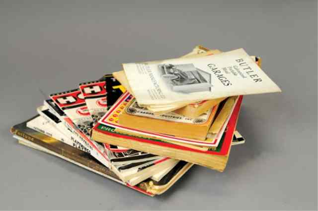 Appraisal: ASSORTED TOY DISTRIBUTOR CATALOGS AND EPHEMERA Large format books with