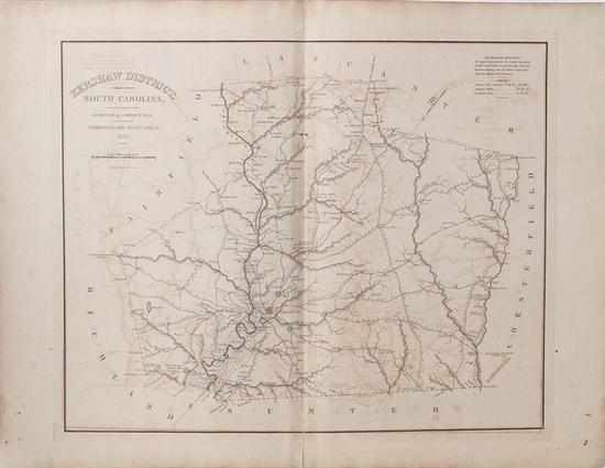 Appraisal: Maps from Robert Mills' Atlas of South Carolina Mills Robert