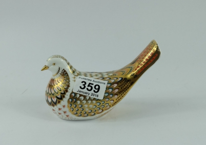 Appraisal: Royal Crown Derby Turtle Dove with gold stopper