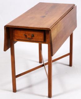 Appraisal: PEMBROKE WALNUT TABLE TH C PEMBROKE WALNUT TABLE TH C