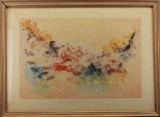 Appraisal: Don Fink NY France Spain - Lithograph Titled and signed