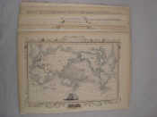 Appraisal: Single sheet maps with vignettes of the World with Cook's