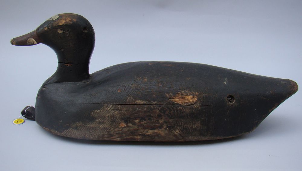 Appraisal: SURF SCOTER DECOY Unknown maker from Maine With inlet neck