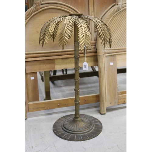 Appraisal: Decorative cast metal palm tree approx cm H