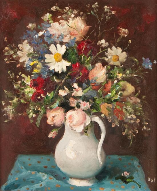 Appraisal: Marcel Dyf Dreyfus French - Still Life with Flowers and