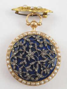 Appraisal: A th century French verge fob watch in yellow metal