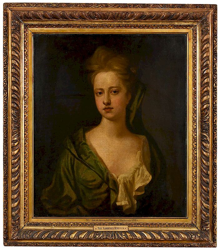 Appraisal: After Sir Godfrey Kneller British Portrait of Sarah Jennings Duchess