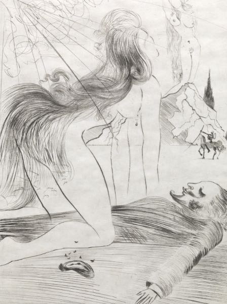 Appraisal: SALVADOR DALI SPANISH - x ' image La femme a