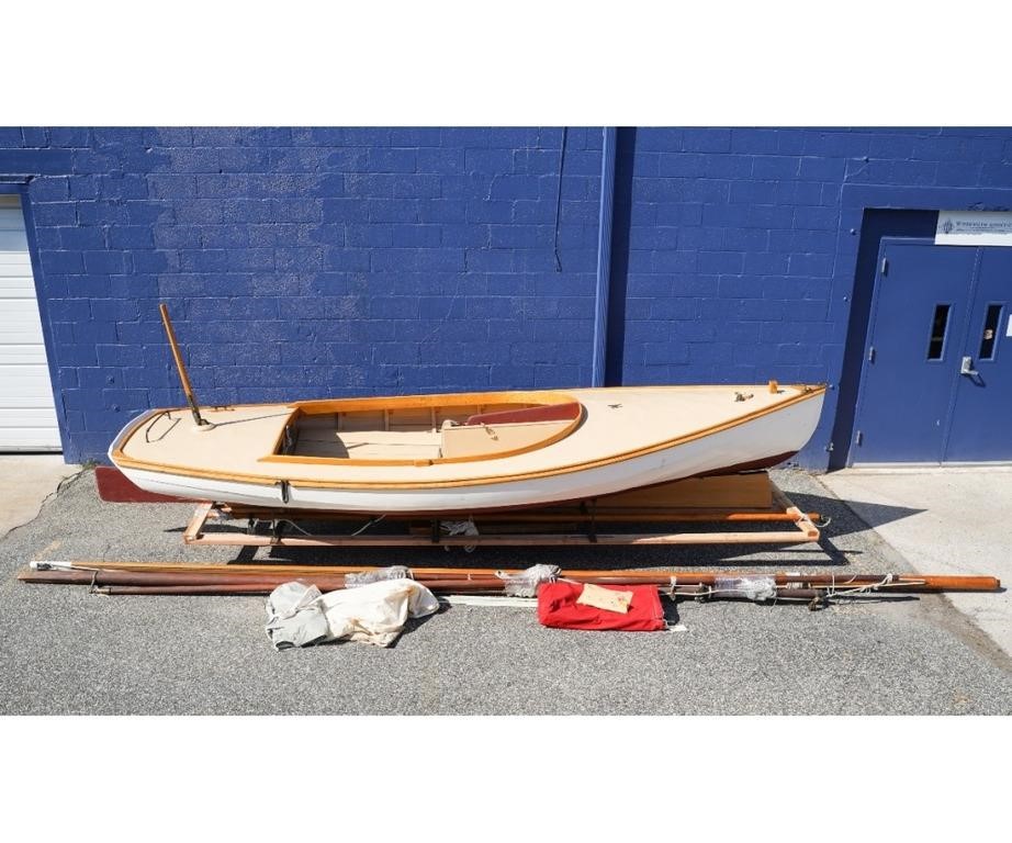 Appraisal: Catboat wooden sailing boat built unidentified NJ builder similar to