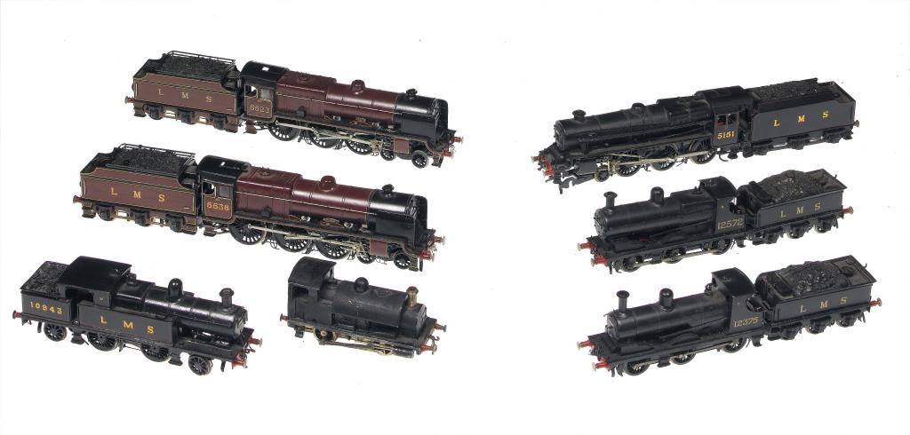 Appraisal: SEVEN MM FINESCALE MODEL STEAM LOCOMOTIVES comprising LMS Patriot Class