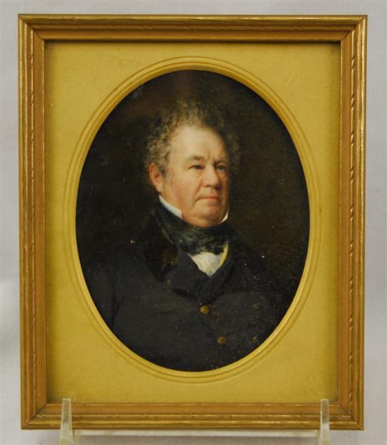 Appraisal: RICHARD MORRELL STAIGG Anglo-American - PORTRAIT MINIATURE OF JAMES INGERSOLL