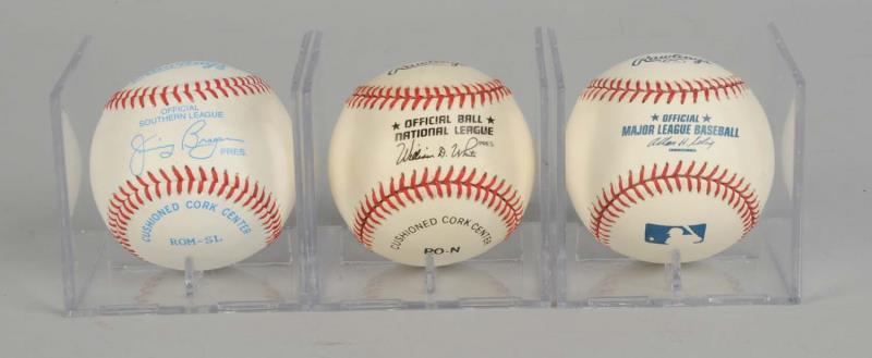 Appraisal: Lot Of Autographed Major League Baseballs Includes a Rawling's ball