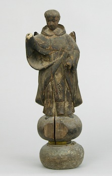 Appraisal: A Carved Figure of St Vincent ca Early th Century