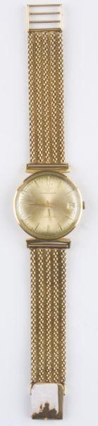 Appraisal: Vintage Swiss Eterna-matic Centenaire Wristwatch KT gold case and band