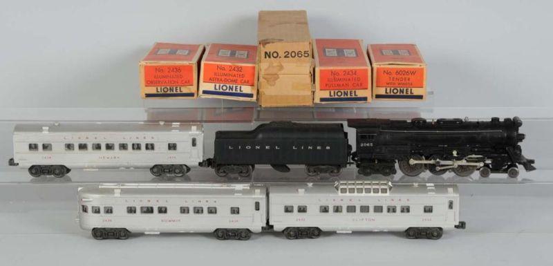 Appraisal: Lionel -Piece Steam Locomotive Passenger Set OB Description Post-war Includes