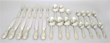 Appraisal: Sterling silver flatware servicedominick haff new york early th century