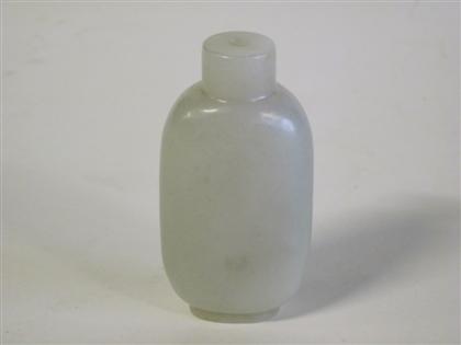 Appraisal: Chinese celadon jade snuff bottle th century