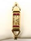 Appraisal: LADY'S WRISTWATCH - K yellow gold Art Deco wristwatch with