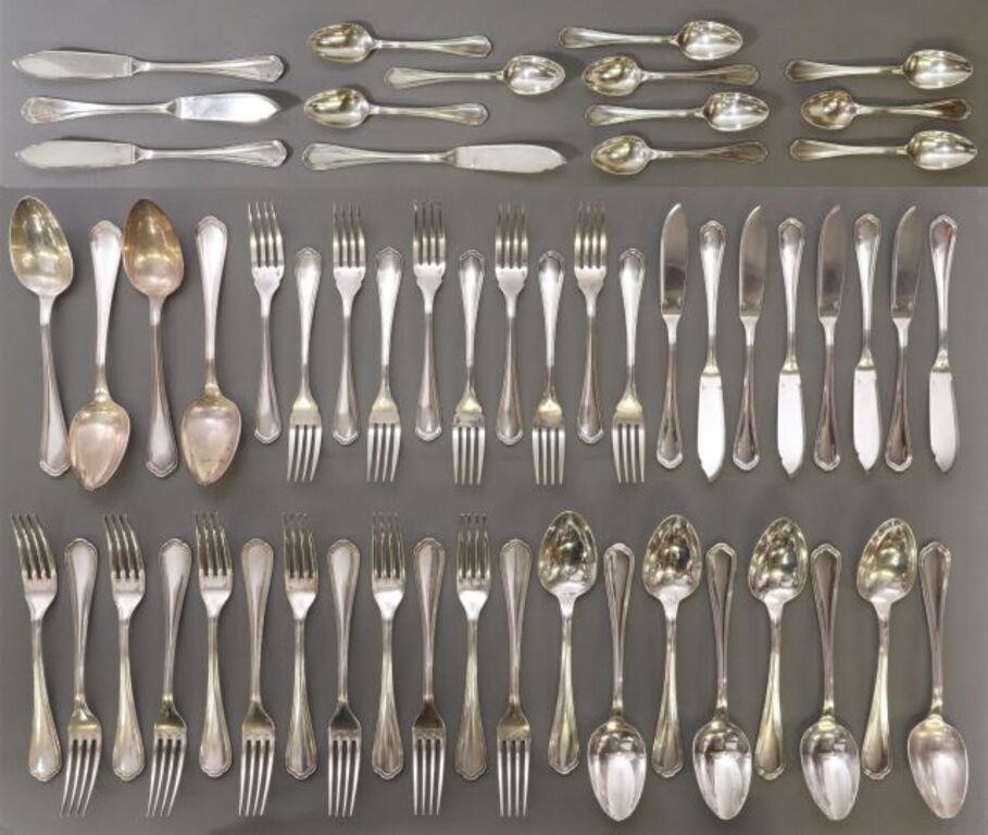 Appraisal: lot of French silverplate flatware service Orfevrerie Christofle in the