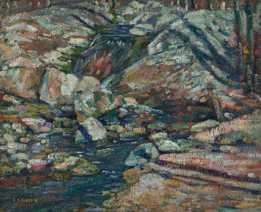 Appraisal: CHARLES SALIS KAELIN American - Landscape with Stream oil on