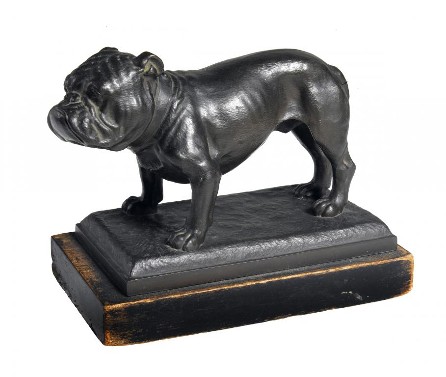 Appraisal: AN ENGLISH BRONZE STATUETTE OF A BULLDOG published by Dobson