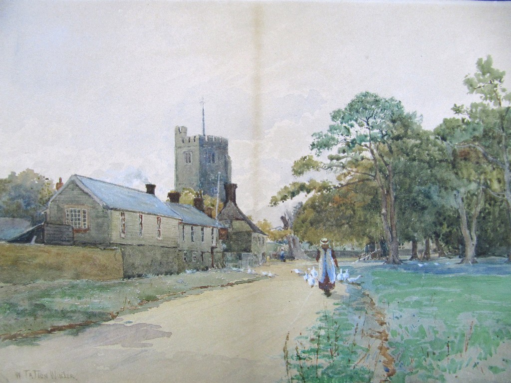 Appraisal: W TATTON WINTER The Moor Church Hawkhurst Watercolour