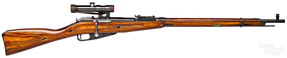 Appraisal: Russian Mosin-Nagant model sniper rifle Russian Mosin-Nagant model bolt action