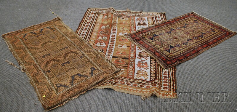 Appraisal: Three Oriental Rugs th century a Karabagh ft x ft