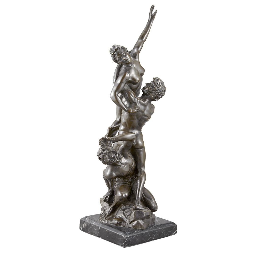 Appraisal: Continental Bronze Figural Group Of the Rape of the Sabine