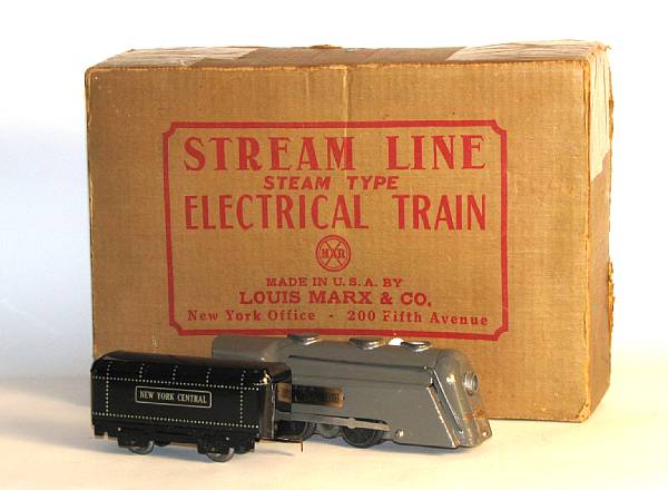 Appraisal: Marx Sets Lot includes Gray Vandy Engine tender and three