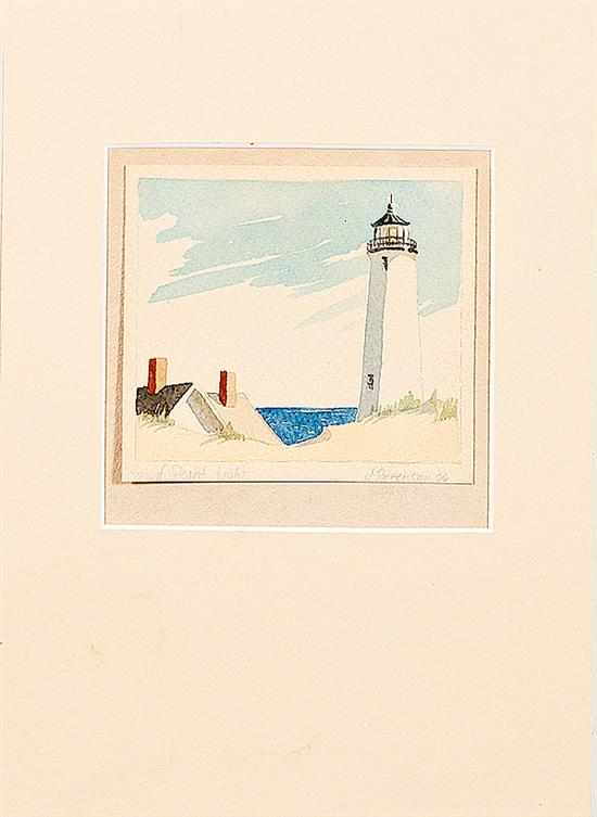 Appraisal: Jane Peterson Massachusetts New York - SEAL POINT LIGHT watercolor