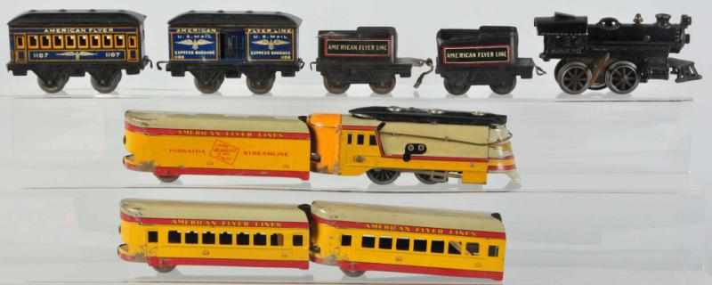 Appraisal: Lot of Tin Litho American Flyer Train Sets Includes one