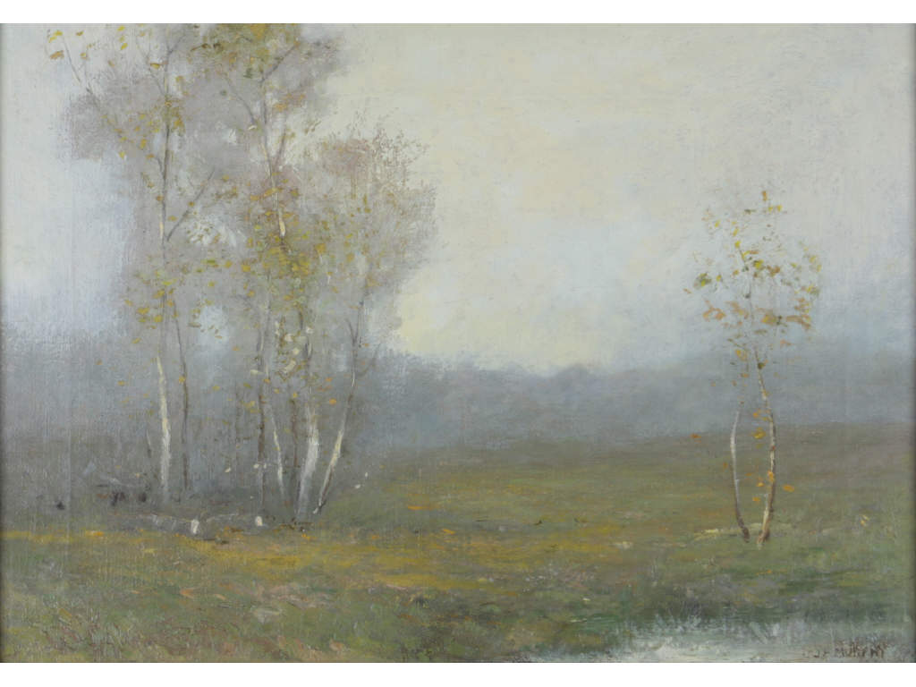 Appraisal: John Francis Murphy NY - Autumn Mist oil on canvas