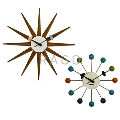 Appraisal: GEORGE NELSON ASSOCIATES HOWARD MILLER CLOCK COMPANY Two wall clocks