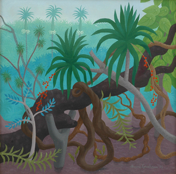 Appraisal: Anne Marie Graham born Entrance to Rainforest Queensland oil on