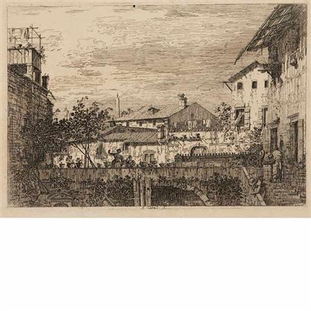 Appraisal: Antonio Canal Il Canaletto LA TERRASSE Etching Estimate -