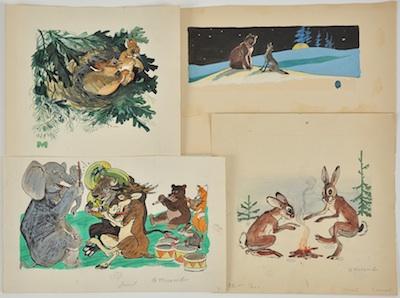 Appraisal: Valentin Tikhonovich Soviet Belarusian - Lot consisting of How Animals