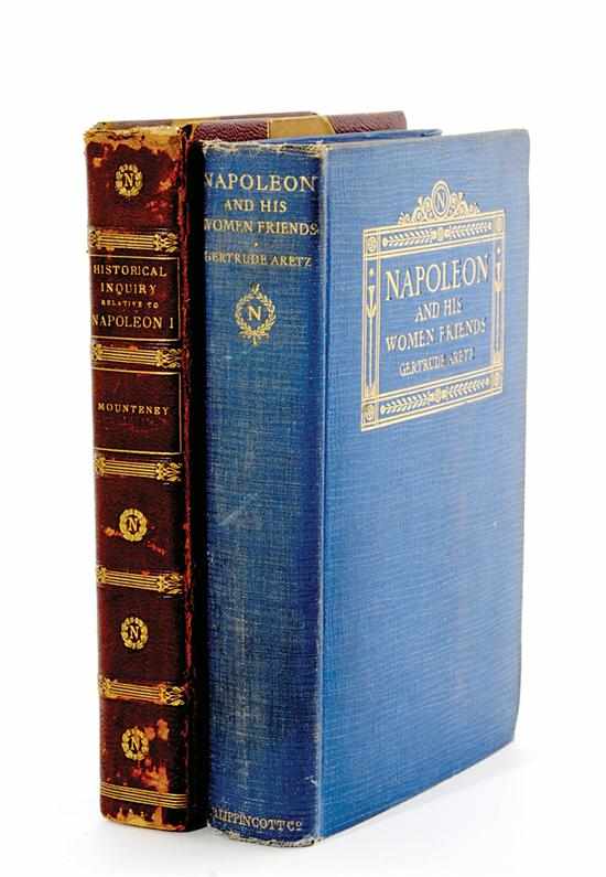 Appraisal: Rare books Napoleon Bonaparte Barclay De Mountenay Thomas J AN