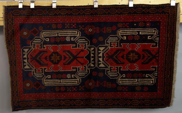 Appraisal: - Tribal Oriental Rug Tribal Oriental rug handmade ' x