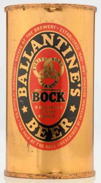 Appraisal: Ballantine's Bock Hand Flat Top Beer Can - Features okay