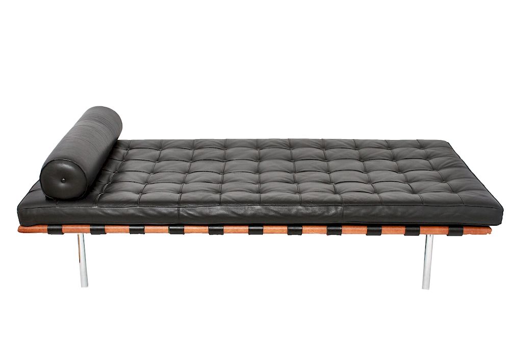 Appraisal: Mies van der Rohe for Knoll Barcelona Style Daybed Mid-Century