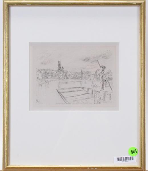 Appraisal: A framed etching by James Abbott McNeill Whistler - Whistler