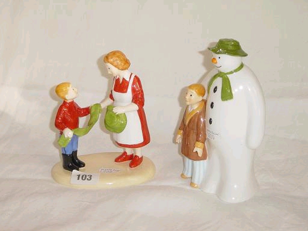 Appraisal: A Coalport Characters figure from The Snowman Collection Thanks Mum