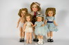 Appraisal: DOLLS - Lot of five plastic and vinyl Ideal Shirley