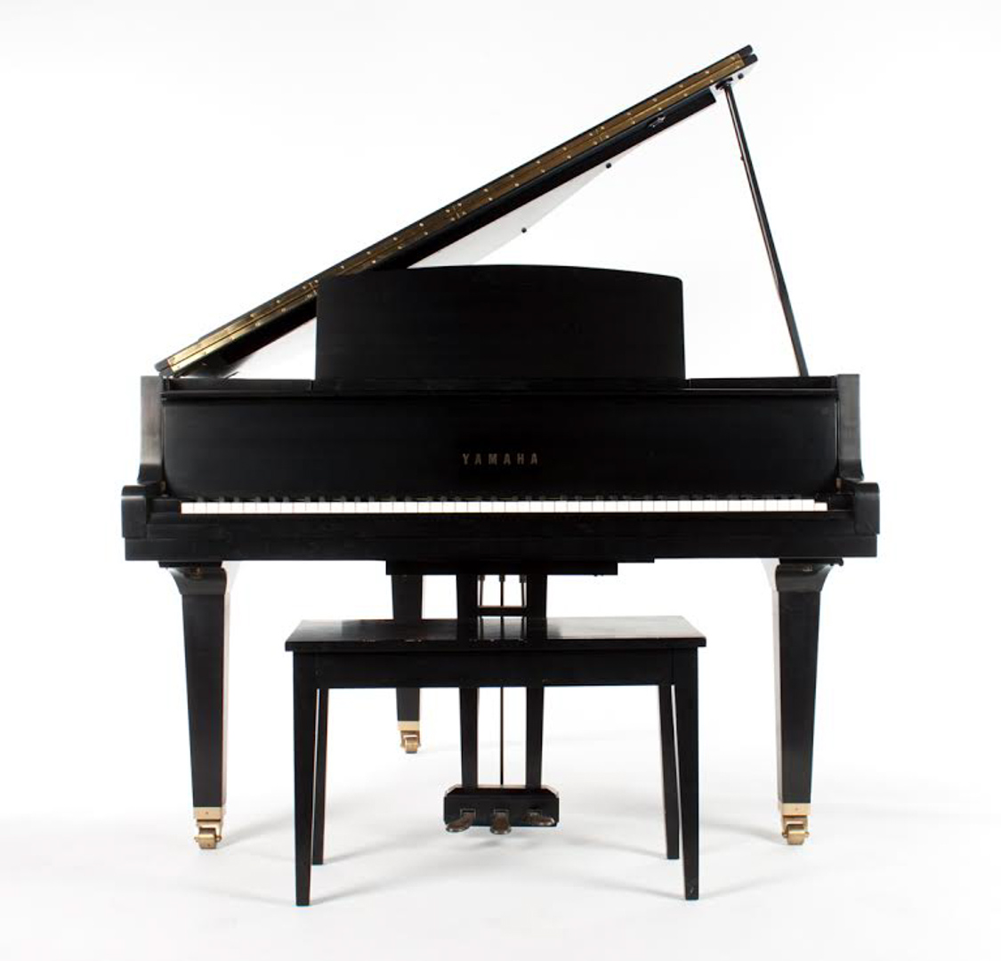 Appraisal: Yamaha ebonized baby grand piano Model G serial no in